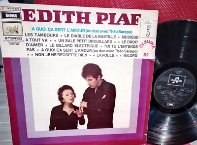 JAZZ LP, EDITH PIAF, 	OLYMPIA 1962,	IMPORT, 2C062-15 305 VG+, SPIN CLEANED !! - Imagem 1 de 3