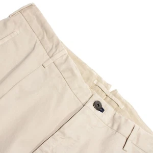 Incotex NWT Chinos / Casual Pants Sz 54R (US 38) Tapered Comfort Chino in Ivory - Picture 1 of 17