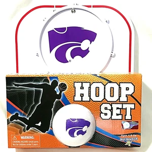 Mini Basketball Indoor Hoop Set Kansas State Wildcats Office Game  Play Monster - Picture 1 of 12