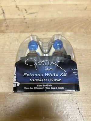 Juego de bombillas halógenas HELLA H71071282 Extreme White XB H16/9009 12V 35W Foto 1 de 4