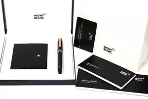 Nuevo Montblanc Classique Rollerball Negro y Oro Rosa Bolígrafo y Billetera Set de Regalo - Imagen 1 de 7