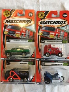Matchbox 2001 All 4 Rescue Rookies-#57-60 Of 75–New - Picture 1 of 7
