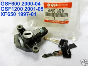 Suzuki GSF600 GSF1200 Seat Lock with Keys NOS XF650 Helmet Lock Set 95700-10834 - Picture 1 of 5