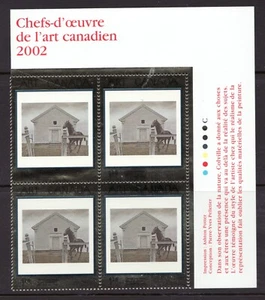 2002 - #1945 UL Pl. Bl - #15 Canadian Masterpieces of Modern Art Colville cv$12 - Picture 1 of 1