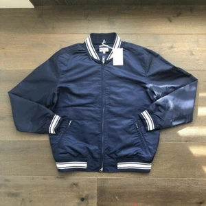 Mens Gant Navy Nylon Varsity Jacket With Internal Pockets – Extra Large - Picture 1 of 2