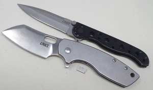 LOT CRKT Pilar M16-01S Carson Design Black Handle Pocket Knife Folding - Picture 1 of 6