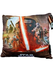Star Wars Cushion Episode 7 Featuring Chewbacca C3PO R2D2 - Picture 1 of 1