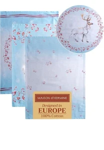 Maison d' Hermine Cotton Kitchen Towels 50cm x 70cm, Set of 3, Fairytale Forest - Picture 1 of 8