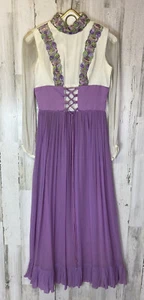 VTG 1970s ILGWU Corset Lavender Oktoberfest Maiden Dress No Size Tag - Plz Read - Picture 1 of 17