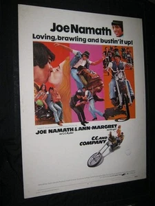 Original JOE NAMATH C.C. & COMPANY 30" X 40" Rolled ANN MARGRET Big Bill Smith - Picture 1 of 2