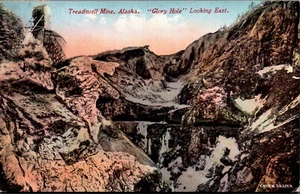 ALASKA MINE POSTCARD Treadwell Mine "Glory Hole" Looking East 1913 - Picture 1 of 2