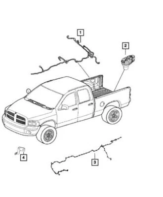 Arnés de cableado de chasis eléctrico Ram 1500 2016-2017 genuino Mopar 68265895AD Foto 1 de 3