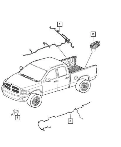 Arnés de cableado de chasis eléctrico Ram 1500 2016-2017 genuino Mopar 68265895AD Foto 1 de 3