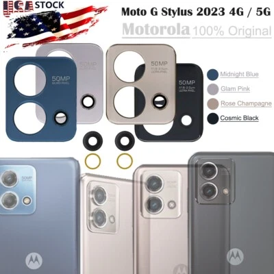 OEM Motorola G Stylus 2023 XT2317 XT2315 Lente de cámara trasera Bisel Cubierta de vidrio Foto 1 de 4