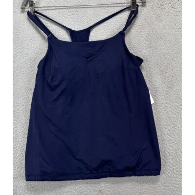 Sujetador Athleta Copa Mujer 34B/C Azul Tankini Top Correa Halter Traje de Baño Damas NUEVO Foto 1 de 4
