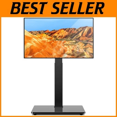 Напольная подставка для телевизора TAVR с поворотным креплением, черное закаленное стекло - Изображение 1 из 4