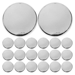 30 piezas botones de abrigo de metal de aleación estilo plano botones de costura de ropa - Imagen 1 de 12