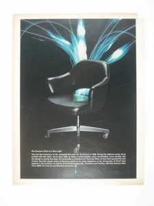 Vintage Saarinen Executive Chair Knoll Design Mid Century Modern Print AD - Picture 1 of 2
