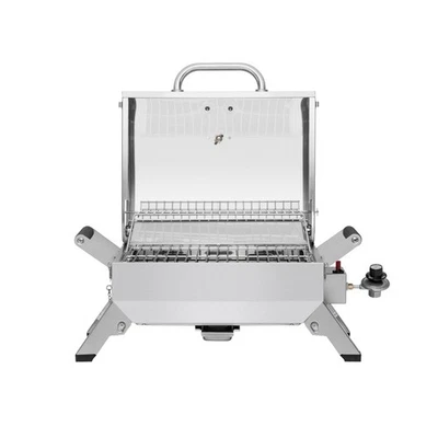 Royal Gourmet Stainless Steel Tabletop Gas Grill w/ Folding Legs & Lockable Lid - Image 1 of 4