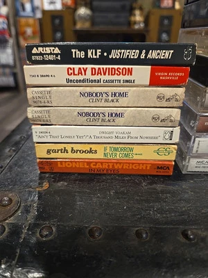 23 Piece Lot Of New And Old Country Western Cassettes, Pre-owned, SEE PICS  - Image 1 of 4