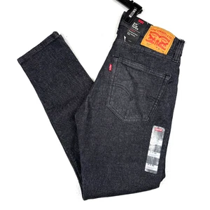 Pantalones de mezclilla negros elásticos Levi's 512 Slim Taper 31x30 *NUEVOS* - Imagen 1 de 12