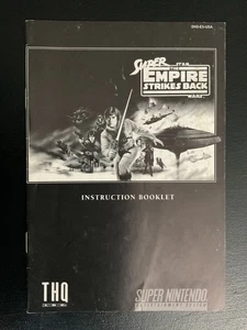 Super Star Wars Empire Strikes BackSNES Super Nintendo nur Bedienungsanleitung - Bild 1 von 2