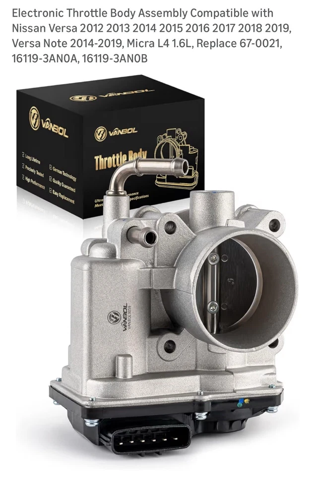 Electronic Throttle Body Compatible with Nissan Versa 2012-2019, Versa Note 2... - Image 1 of 4
