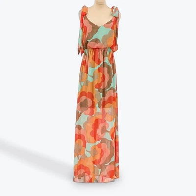 Judith March Maxi Dress Tie Strap Floral Print Flowy Bohemian Beachy Medium - Image 1 of 4