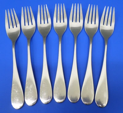 7 - HORQUILLAS DE CENA Oneida OMNI Satin Cube Mark acero inoxidable 7 1/2" Foto 1 de 4