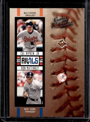 2005 Donruss Leather & Lumber Cal Ripken Jr. Don Mattingly Rivals #686/2000 - Imagem 1 de 2