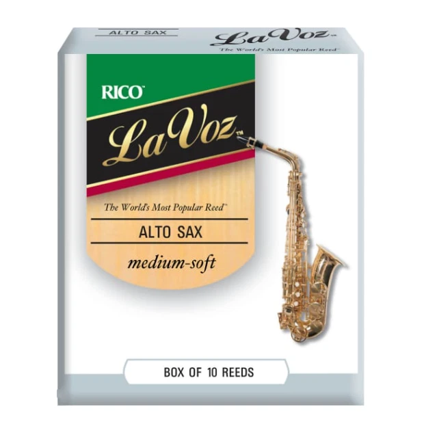 D'ADDARIO & CO INC La Voz Alto Sax Reeds Medium-Soft 10-pack