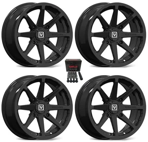 Valor V01 14" Wheels Black Kawasaki Teryx Mule - Picture 1 of 3