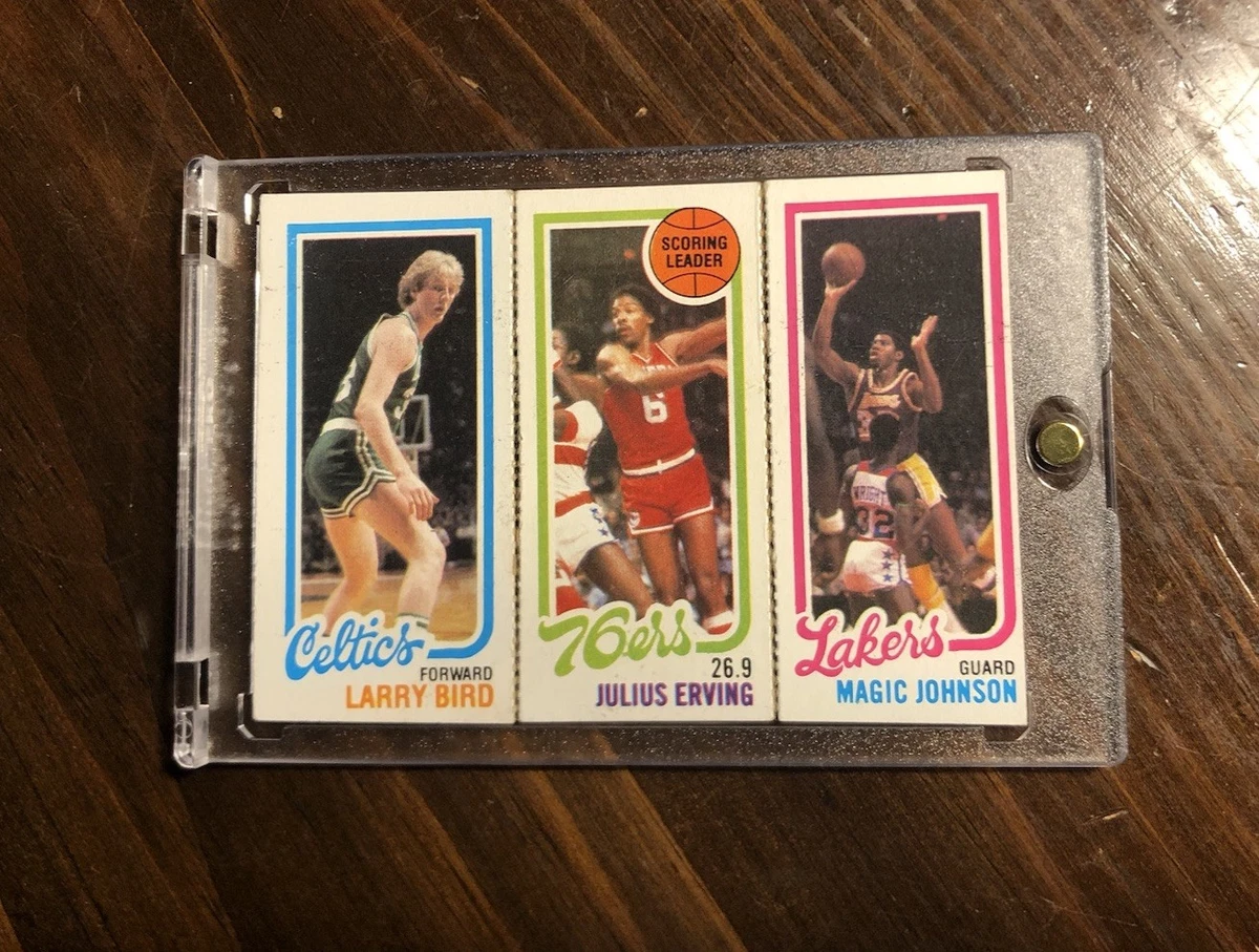 Julius Erving Philadelphia 76ers Topp Basketball Trading Cards