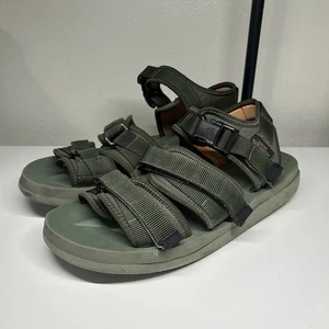 Vibram Suicoke Green Hook & Loop Sandals Men's 10 Outdoors Straps - Picture 1 of 14