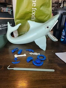 Vtg 1975 The Game of Jaws Shark Body, Pieces Ideal Toy Co. Near Complete 50th An - Picture 1 of 10
