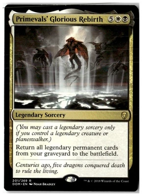 MTG Primevals' Glorious Rebirth - Dominaria Lightly Played English - Image 1 of 2