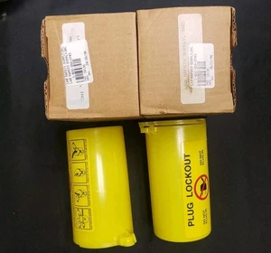 "NUEVO 2 Prinzing Brady PLO23 45842 3 en 1 amarillo enchufe eléctrico bloqueo 1,25""" - Imagen 1 de 4