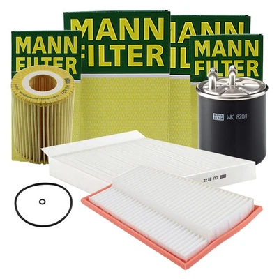 Kit de filtro de aceite de motor de combustible de cabina de aire Mann-Filter para Mercedes-Benz E320 Foto 1 de 2