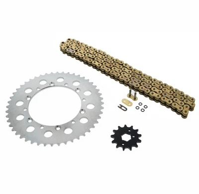 1997-2002 Kawasaki KLX300 KLX 300 Gold O Ring Chain & Sprocket Silver 13/48 110L - Image 1 of 4