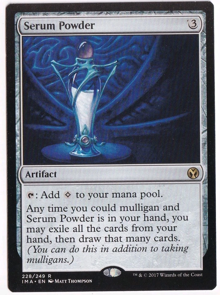 Magic the Gathering SERUM POWDER #228/249 Iconic Masters Artifact 2009 Rare  - Image 1 of 1