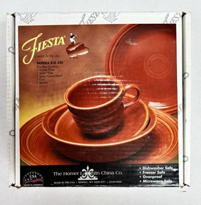 NUEVO Fiesta Ware Pimentón 5 Piezas Ajuste de Lugar - Sellado Color Retirado Fiestaware - Imagen 1 de 6