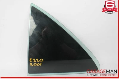 96-02 Mercedes W210 E320 E430 Trasero Izquierdo Conducción Lateral Cuarto Ventana Vidrio Fabricante de Equipo Original Foto 1 de 4