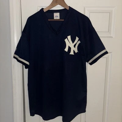 Jersey de malla vintage Majestic Don Mattingly BP práctica talla XL EE. UU. Foto 1 de 4