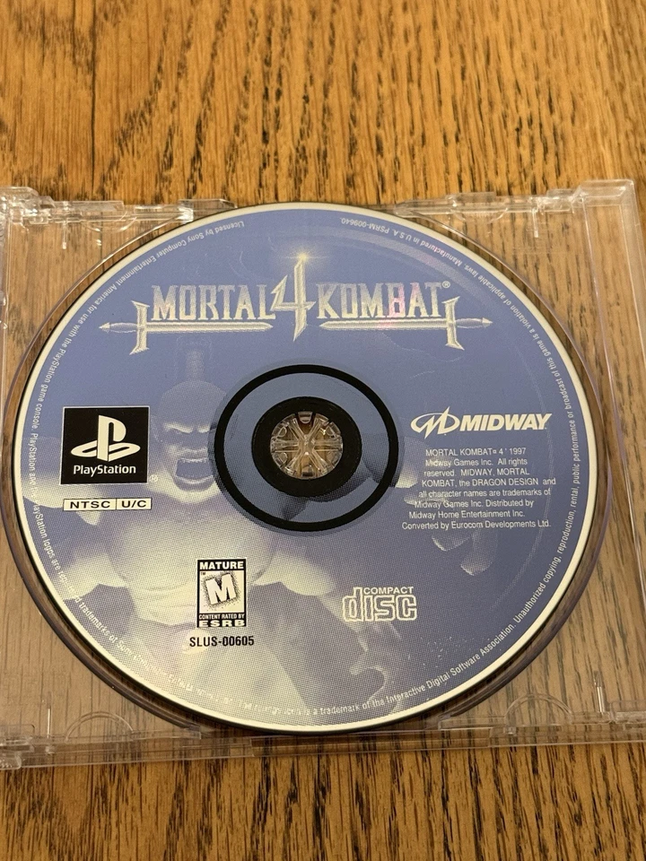 Mortal Kombat 4 Ps1 PlayStation One DISC ONLY Tested - Image 1 of 1