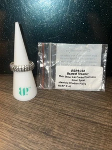 Bomb Party Ring RBP8228 Dearest Dreamer Size  6Tourmaline Green Rhodium Plating - Picture 1 of 8