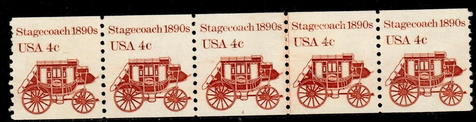 Scott 1898A 4¢ Stagecoach P# 4 MNH Free shipping in the USA! - Image 1 of 1