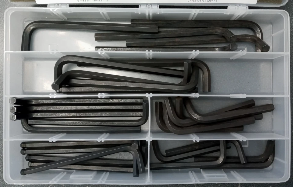 Allen 19988 30 pcs. Large Allen Key Storage Set SAE USA - Image 1 of 3