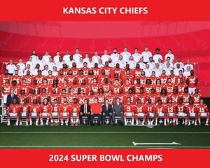 2024 KANSAS CITY CHIEFS SBVIII CHAMPS 8X10 TEAM PHOTO FOOTBALL PICTURE NFL KC - Picture 1 of 1