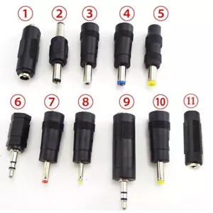 DC 5.5X 2.1mm 2.5mm 3.5mm 1.35mm 6.5mm female male jack plug Connector adapter - Picture 1 of 16