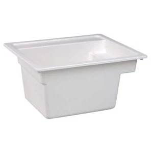 Vector 22 in. x 25 in. Fiberglass Self-Rimming MultiTask Sink in White - Picture 1 of 6